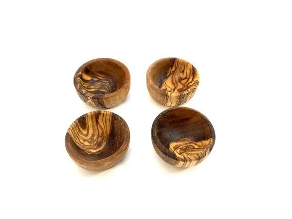 Olivenholz erleben Olivenholz erleben Kleine Salzschale aus Olivenholz Ø 4 cm – Produktbild 3 von 6