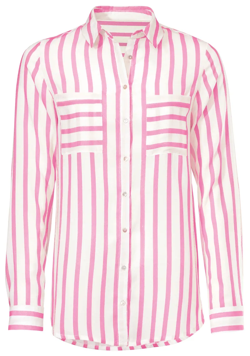 heine Hemdbluse pink-ecru, Pink-ecru, – Produktbild 2 von 3