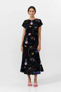 SUITE13LAB Suite13lab Cropped-Top HEBRON im Holiday-Print – Produktbild 1 von 1