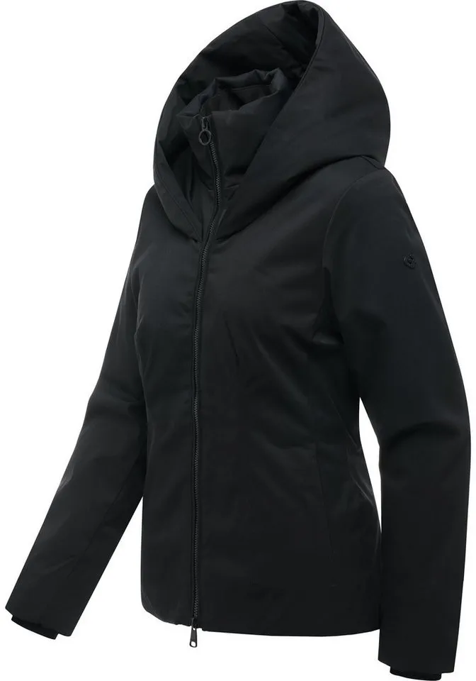 ragwear ragwear Funktionsjacke Annona Y Warme Damen Winterjacke mit weit nach vorn gezogener Kapuze, Schwarz, – Produktbild 3 von 4
