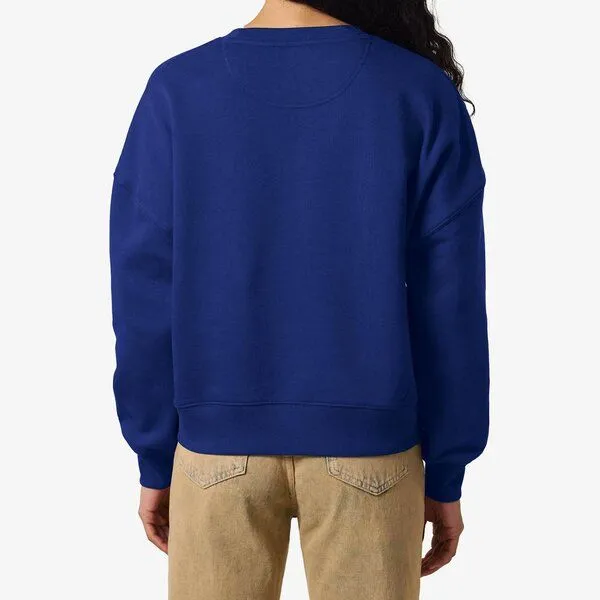 YTWOO YTWOO Modernes Damen-Sweatshirt – weich, nachhaltig & zeitlos, Worker blue, – Produktbild 3 von 3