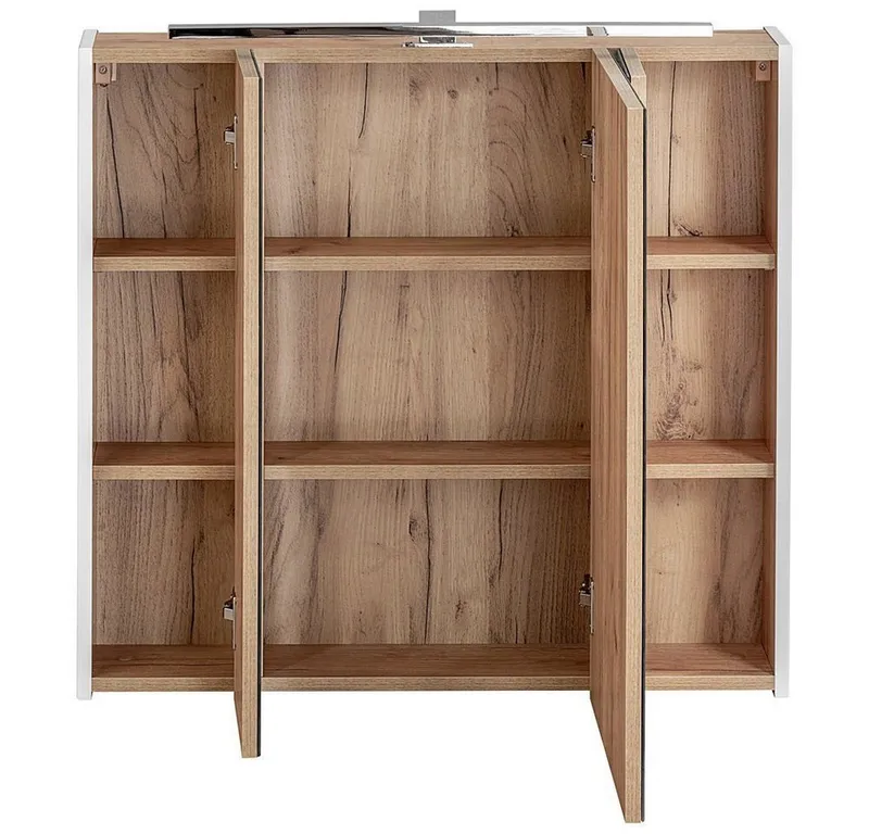 Lomadox Spiegelschrank TOSKANA-56, Braun, – Produktbild 2 von 5