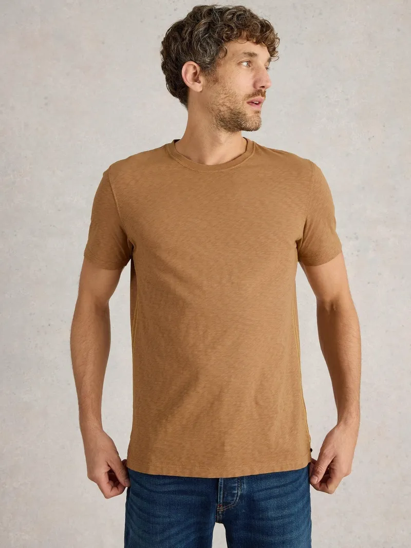 White Stuff T-Shirt Abersoch - XS, Hell tan, – Produktbild 3 von 4