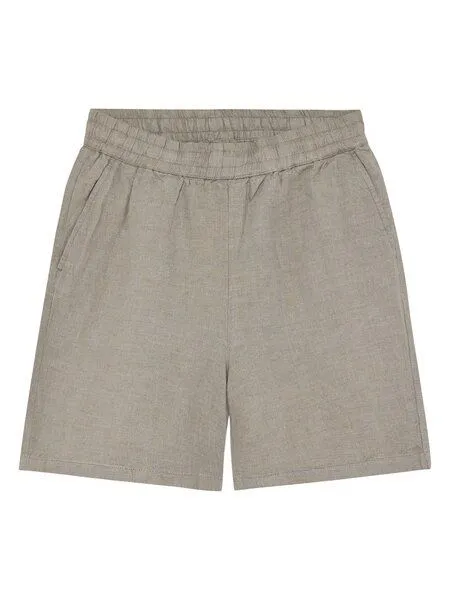 KnowledgeCotton Apparel KnowledgeCotton Apparel Weite Shorts POSEY aus Leinen, Grün-yarndyed-twill, – Produktbild 1 von 2