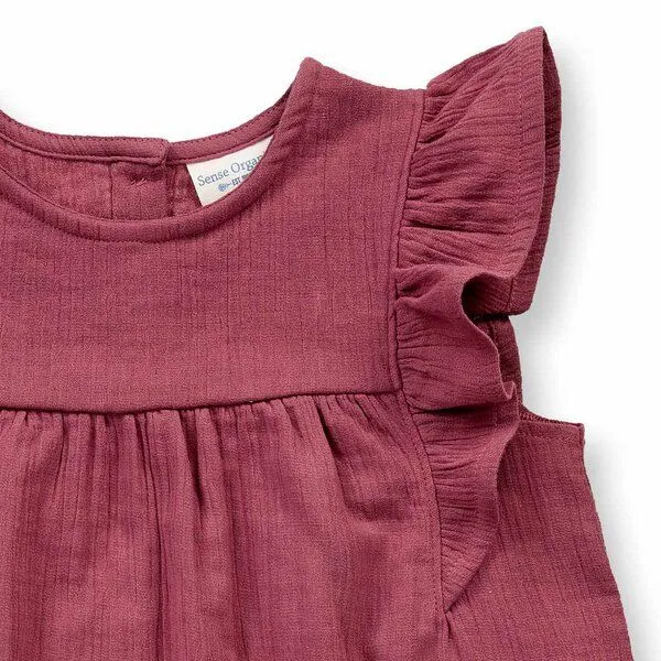 Sense Organics Sense Organics Mädchenkleid in rosenbraun, Modell FRANJA, Rosenbraun, – Produktbild 2 von 2