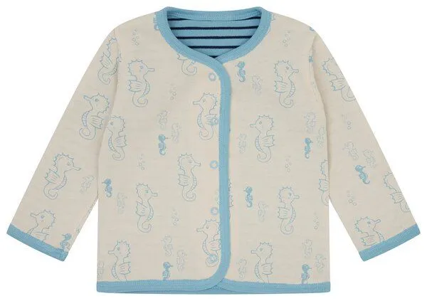 loud + proud loud + proud Babys & Kinder Wendejacke, GOTS-zertifiziert, Air(blau), – Produktbild 2 von 3