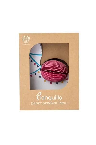 Tranquillo Papieranhänger LAMA - rot – Produktbild 4 von 5