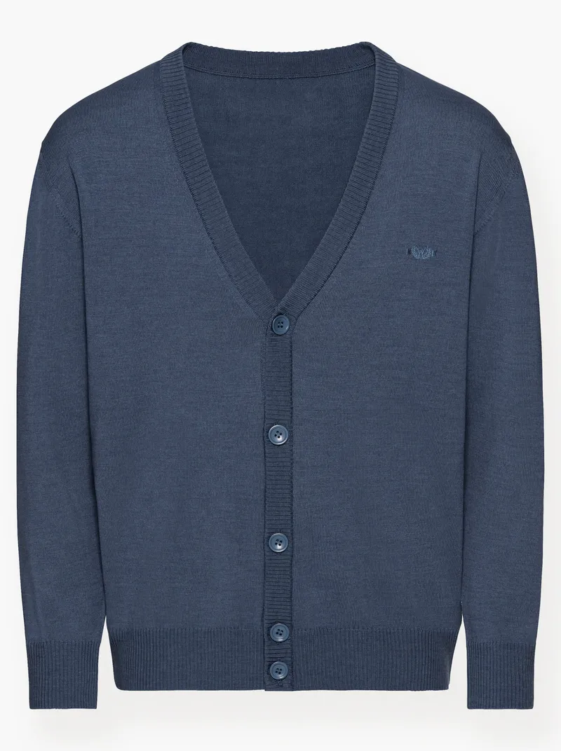 marco donati Cardigan jeansblau, Jeansblau, – Produktbild 1 von 2