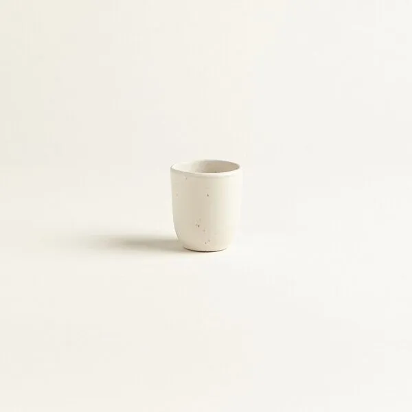 onomao onomao Handgemachter Espressobecher aus Steinzeug | Kollektion TRADITIONELL, Weiß, – Produktbild 1 von 4