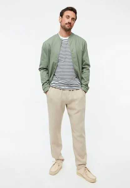Givn Berlin Givn Berlin Leinenhose GBERIC mit Tunnelzug, Oat beige (linen), – Produktbild 1 von 4