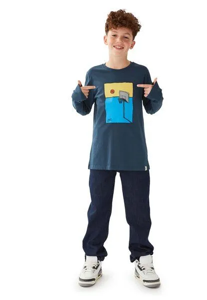 Band of Rascals Band of Rascals Court Longsleeve, Blue, – Produktbild 7 von 7