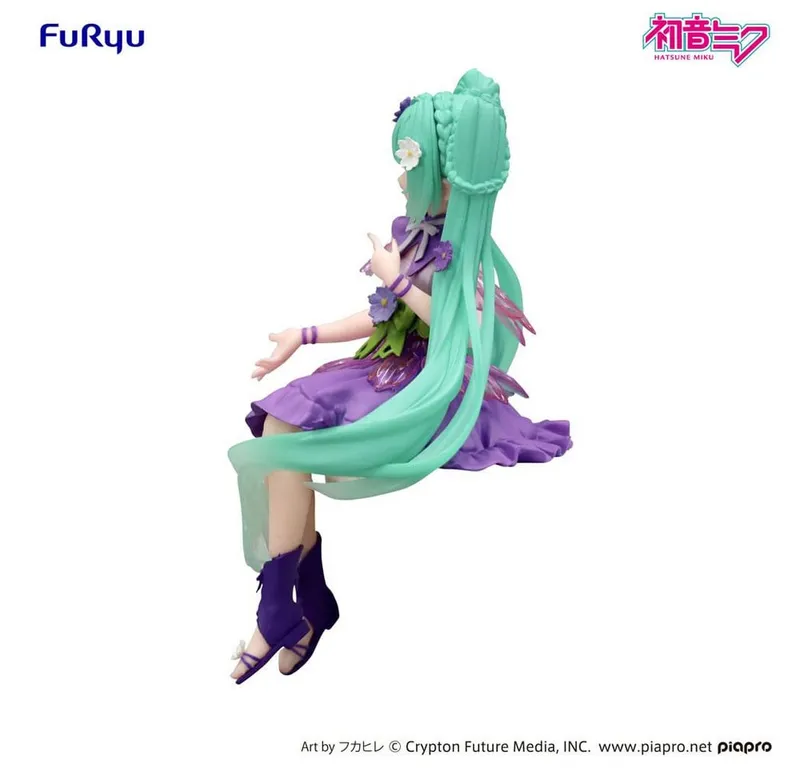 FuRyu Merchandise-Figur Hatsune Miku Noodle Stopper Flower Fairy Cosmos Purple Color 14 cm, Bunt, – Produktbild 3 von 5