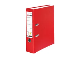Falken 20 Falken Ordner "Vegan", mit Einsteckschild, 180 g/m², DIN A4, RB 80 mm, rot – Produktbild 1 von 1