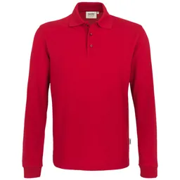 HAKRO HAKRO Langarm Poloshirt Performance Herren #815 Gr. L rot – Produktbild 1 von 1