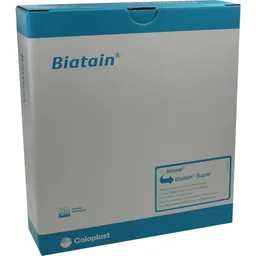Coloplast BIATAIN Super nicht-haftend Superabs.12,5x12,5 cm 10 St Verband – Produktbild 1 von 1