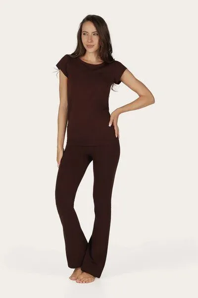 Urban Goddess Urban Goddess Zefira Yoga Tee, Cacao (braun), – Produktbild 5 von 5