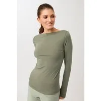 mandala Mandala Basic Longsleeve, Charcoal green (grün), – Produktbild 1 von 1
