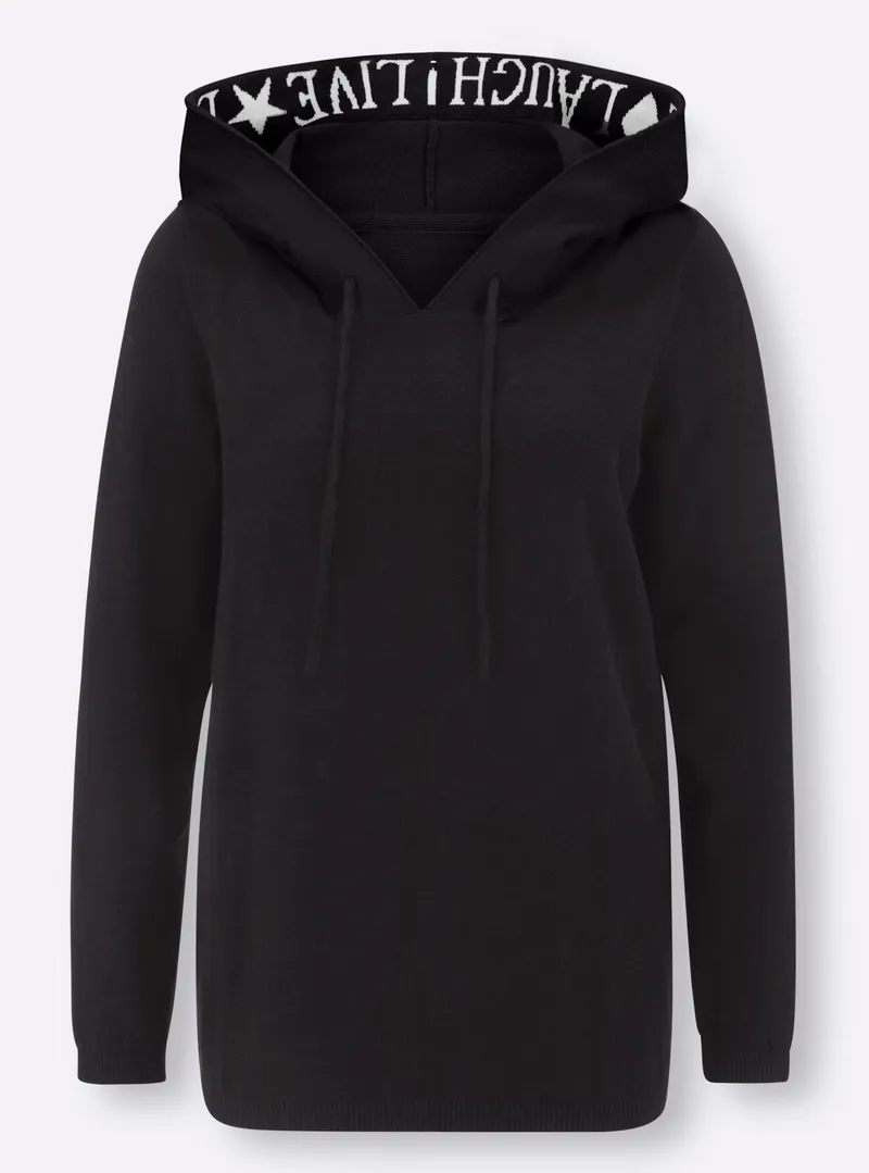 heine Kapuzenpullover schwarz, Schwarz, – Produktbild 1 von 2