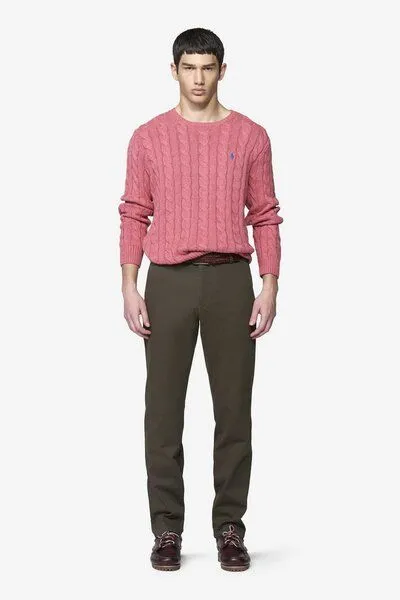 Meyer MEYER PIMACOTTON SATIN CHINO, Braun(braun), – Produktbild 2 von 4