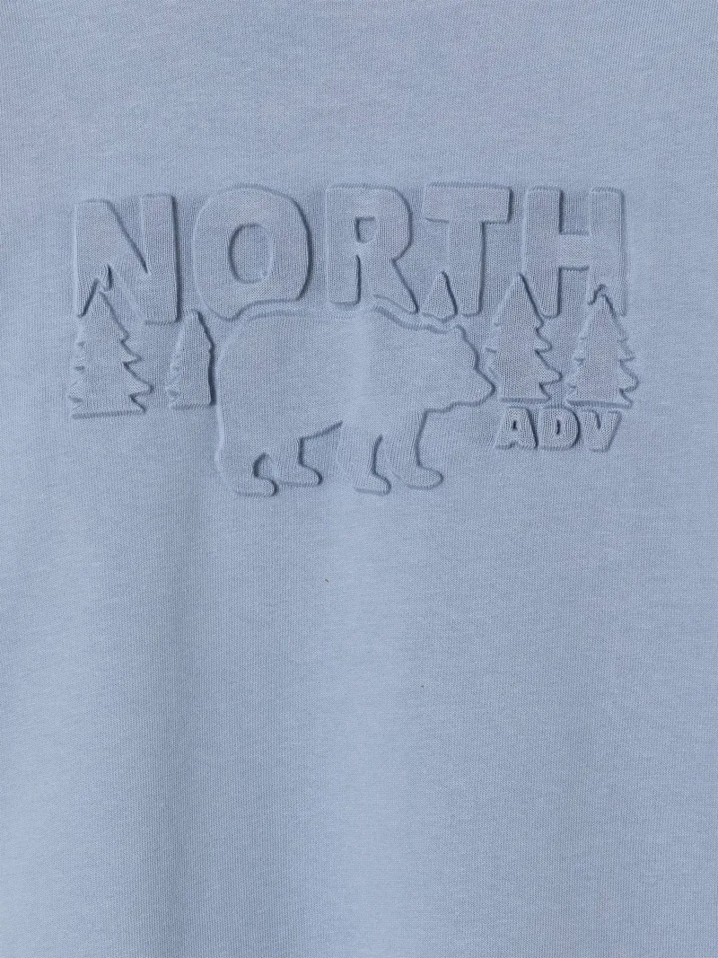 Vertbaudet Jungen Langarmshirt mit Bär helles, Helles blau, – Produktbild 3 von 3