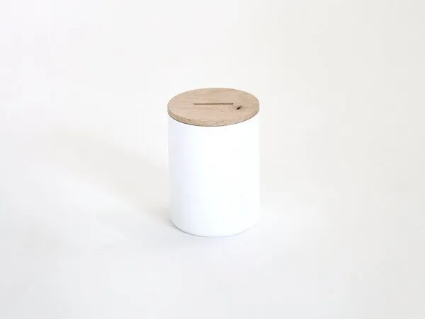 werkvoll by Lena Peter werkvoll by Lena Peter Recycling Feuerlöscher Spardose FIRE, Weiß, – Produktbild 1 von 4