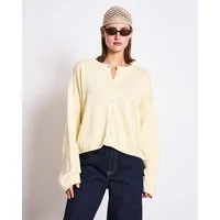 JAN N JUNE JAN N JUNE Strickjacke ASAS GOTS, Buttermilk, – Produktbild 1 von 1