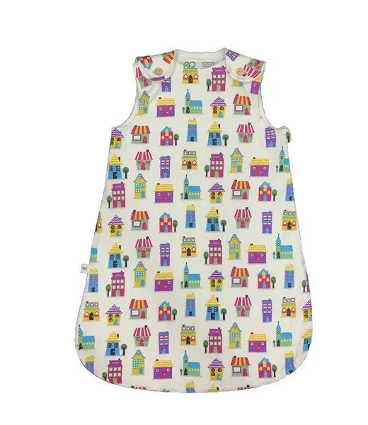 ege organics ege organics Baby Schlafsack Bio-Baumwolle Ärmellos 0-6 Monate oder 6-18 Monate, Häuser, – Produktbild 1 von 1