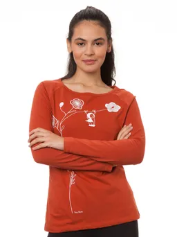 FellHerz Raglan Longsleeve Schaukelmädchen picante - M – Produktbild 1 von 1