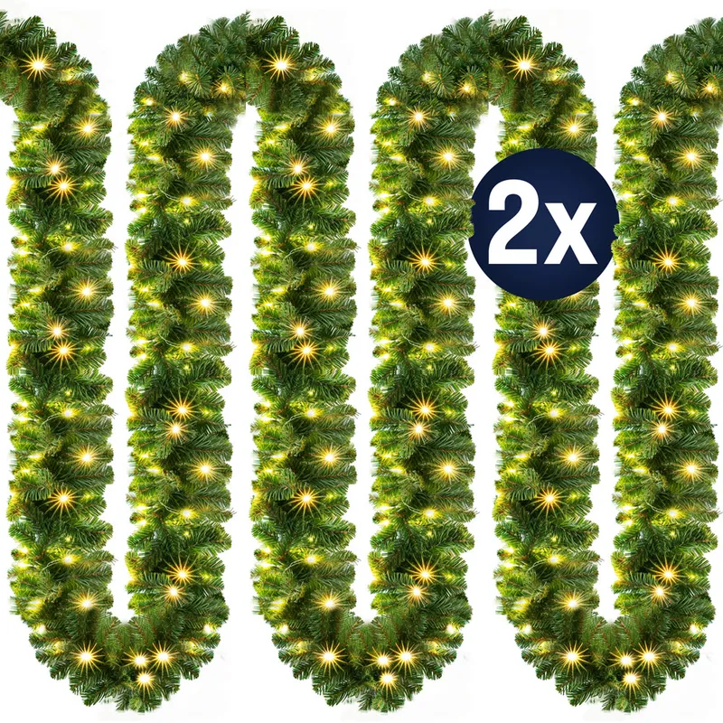 Casaria® Weihnachtsgirlande 2er-Set 10m In-/Outdoor – Produktbild 1 von 1