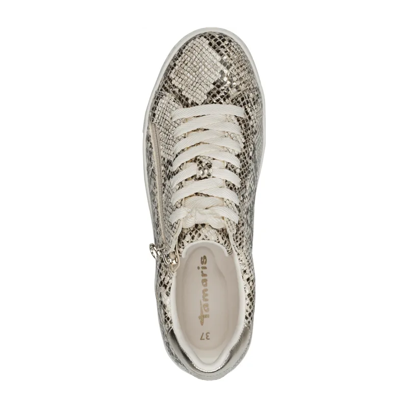 Tamaris Tamaris Sportliche Schnürschuhe für Damen, beige, Größe 41 EU, Beige, – Produktbild 5 von 5