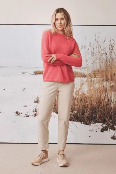 LANA Organic LANA Organic Pulli, Modell Nikola, Sunkist coral, – Produktbild 2 von 2
