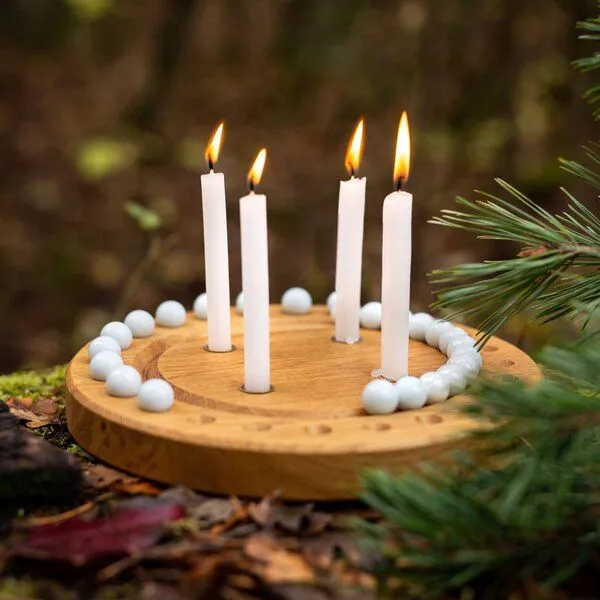 klotzaufklotz klotzaufklotz Adventskalender und Adventskranz mit Baumkerzen, Gemischt, – Produktbild 8 von 8