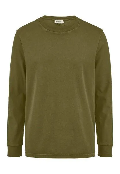hessnatur hessnatur Jersey Longsleeve Relaxed aus reiner Bio-Baumwolle, Seetang, – Produktbild 3 von 4