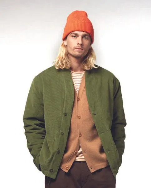 Bask in the Sun BASK IN THE SUN AKARI Jacket - wattiert - Biobaumwolle - Olive – Produktbild 2 von 4