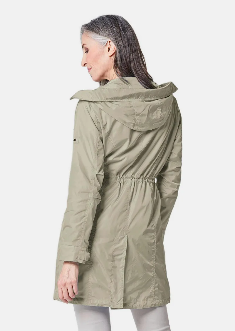 Goldner Trendiger leichter Regen Parka aus funktionalem Material - stein - Gr. 48 von Goldner Fashion, Braun, – Produktbild 3 von 3