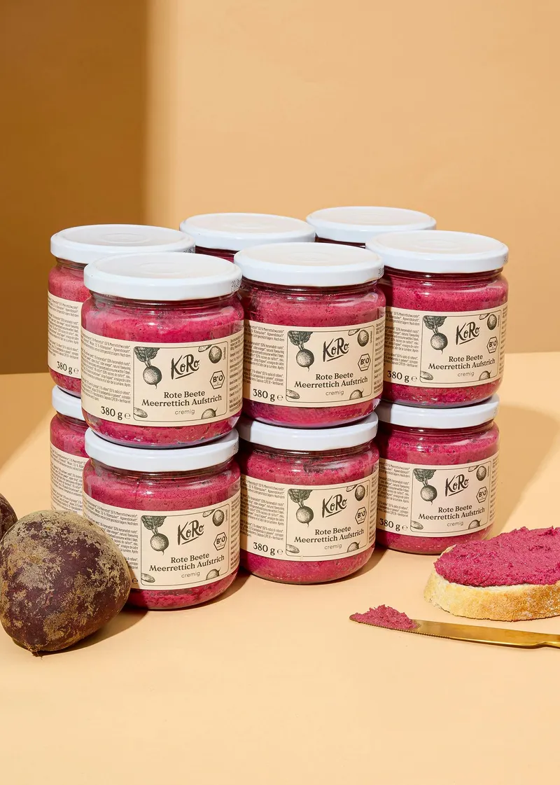 KoRo Bio Rote Bete Meerrettich Aufstrich 6 x 380 g – Produktbild 4 von 5