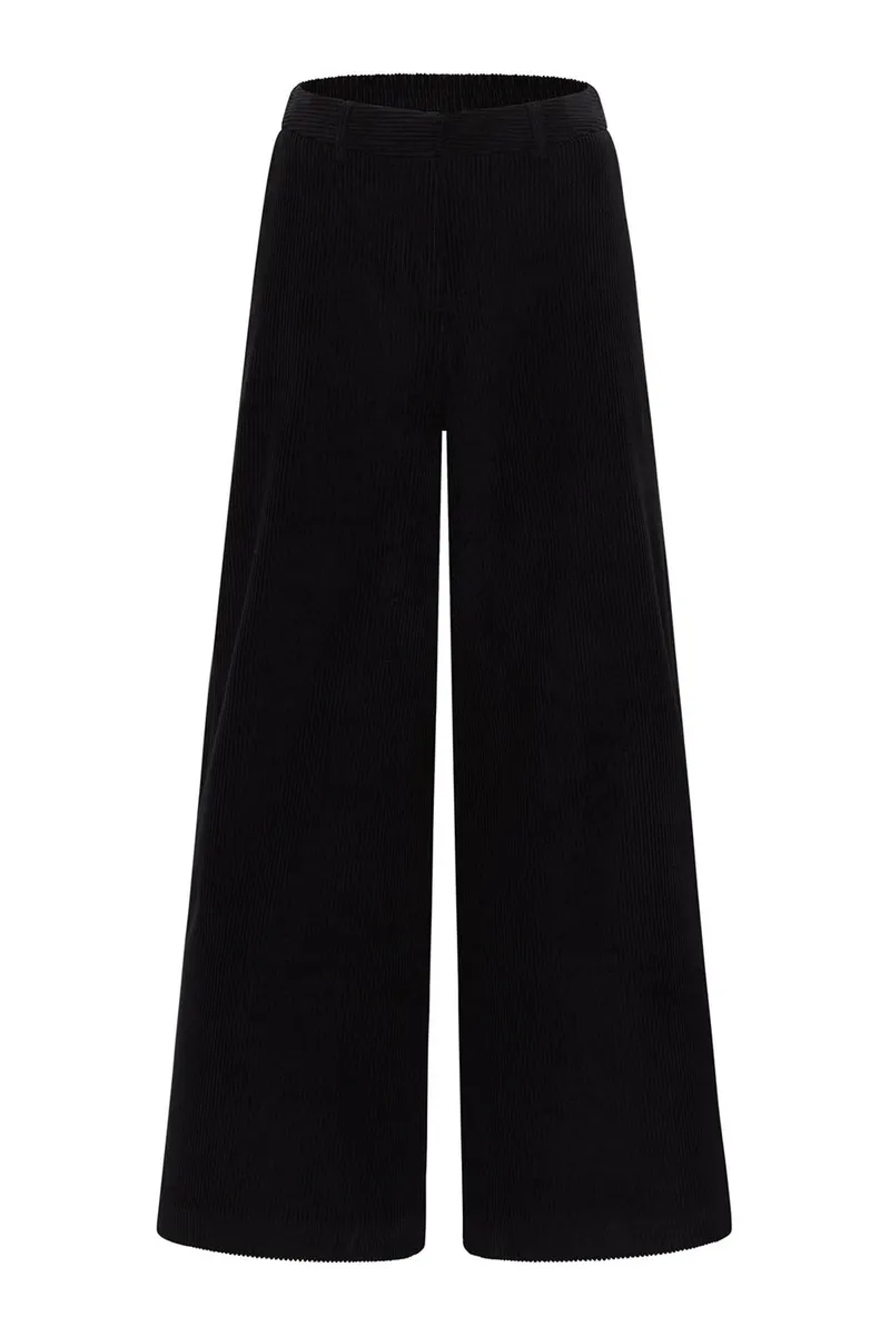 Tranquillo Cordhose Paolaa aus Biobaumwolle - black / 40 – Produktbild 1 von 3