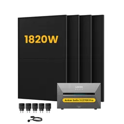 Anker Anker SOLIX Solarbank 3 E2700 Pro, mit 4 x 455 Bifaziale Solarmodule, by Powerness - 2.7kWh / 5 x Smart Plug / Standardversand – Produktbild 1 von 1
