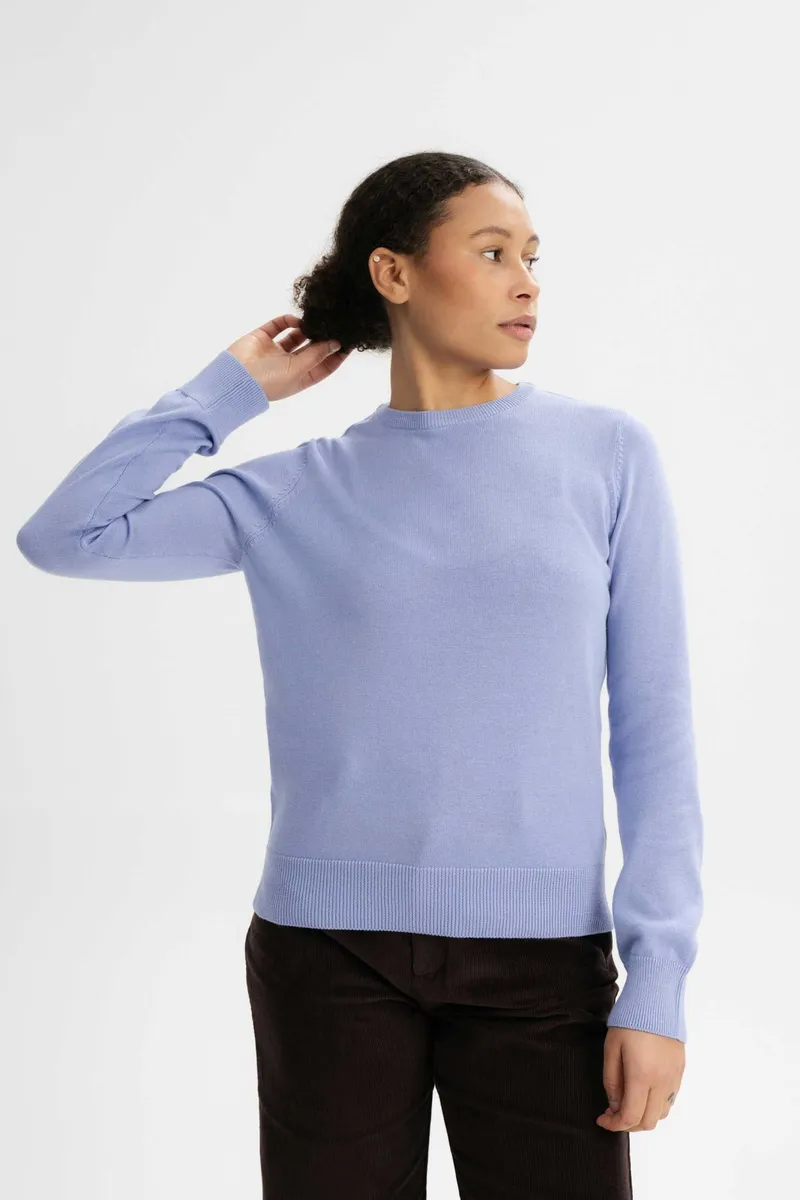 MELA MELA Damen vegan Pullover Feinstrick Dhana Lila, Lila, – Produktbild 2 von 2