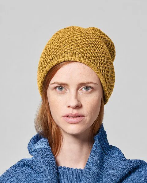 HempAge HempAge Damen / Herren Strickmütze Hanf/Bio-Baumwolle, Peanut, – Produktbild 2 von 4