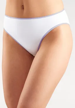 petite fleur by Lascana Bikinislip weiß, grau meliert – Produktbild 1 von 1