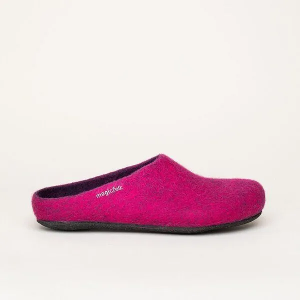 Magicfelt Magicfelt Filz-Hausschuh 709 aus 100% Merino-Wolle für Damen & Herren, Lila, – Produktbild 3 von 4