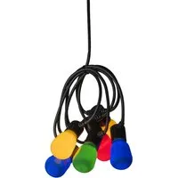 Konstsmide Konstsmide LED-Lichterkette Biergarten, opal, 20 Birnen bunt, 40 Dioden warmweiß – Produktbild 1 von 1