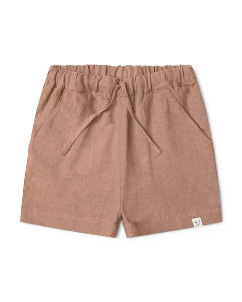 MATONA Matona Klassische kurze Hose für Kinder aus Leinen / Classic Shorts, Rosewood, – Produktbild 4 von 4