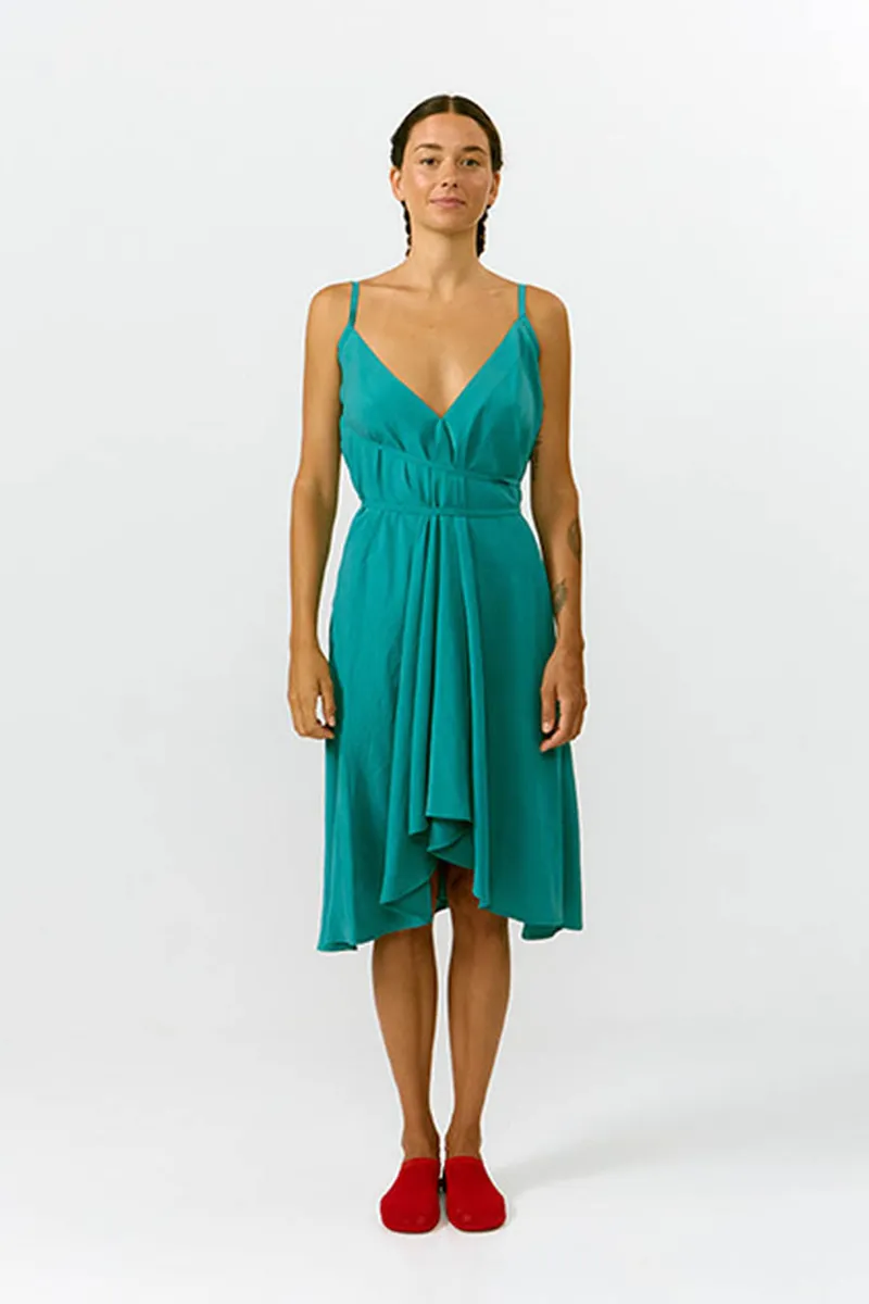 SUITE13LAB SUITE13LAB Damen vegan Kleid Mp Kurz Teal, Teal, – Produktbild 2 von 2