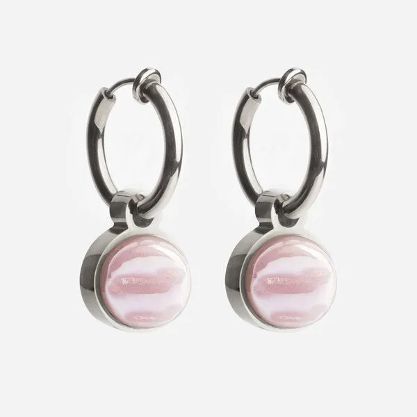 ALEXASCHA ALEXASCHA Silber Clip Creolen mit Anhänger | Mix & Match, Silver, – Produktbild 1 von 8