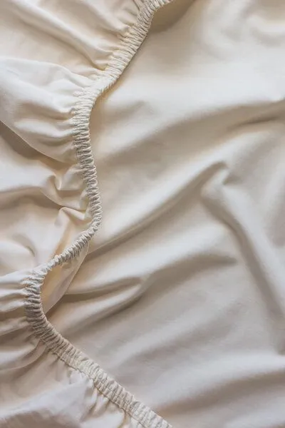 Lesen - Design-Bettwäsche Lesen - Design-Bettwäsche Spannbettlaken aus BIO-Baumwolle für Doppelbett, Natur, – Produktbild 2 von 4