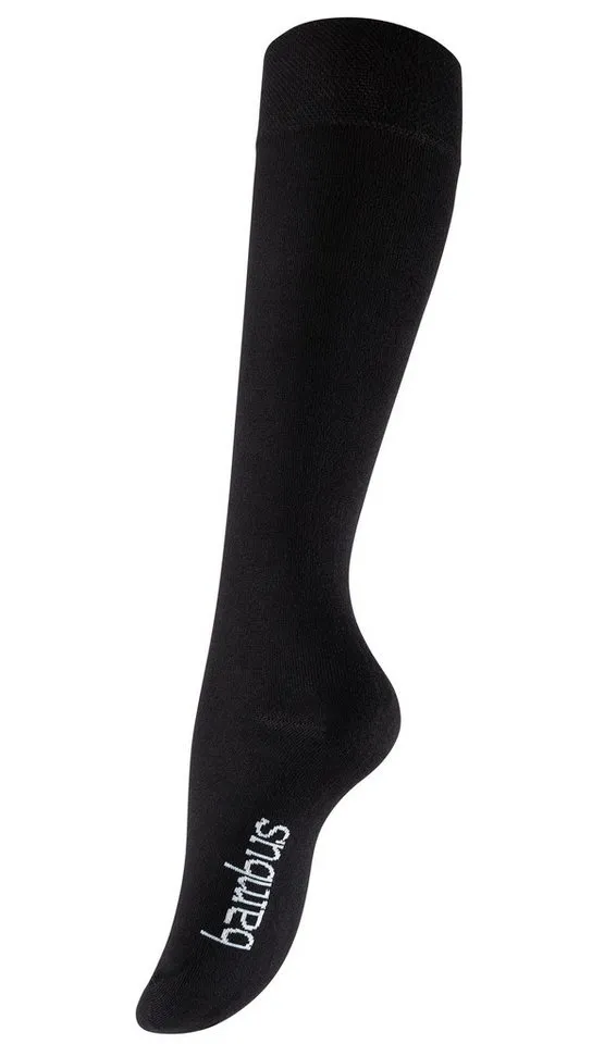 Vincent Creation® Kniestrümpfe (4-Paar) mit handgekettelter Spitze, Schwarz, – Produktbild 1 von 3