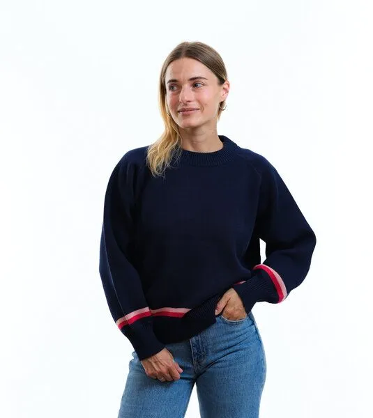 Gary Mash GARY MASH Strickpullover Hilda aus Biobaumwolle, Peace (blau), – Produktbild 2 von 4
