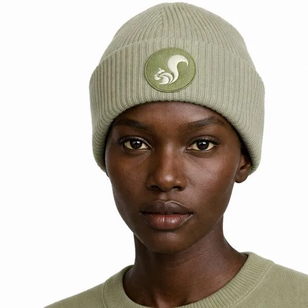 thies Mütze "thies ® Eco Wool Beanie" aus reiner, zertifizierter Wolle, unisex, Sage (grau grün), – Produktbild 3 von 4